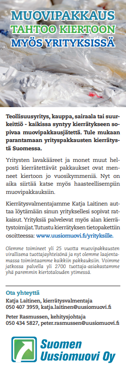 Suomen Uusiomuovi Oy | Muovi & Kumi 